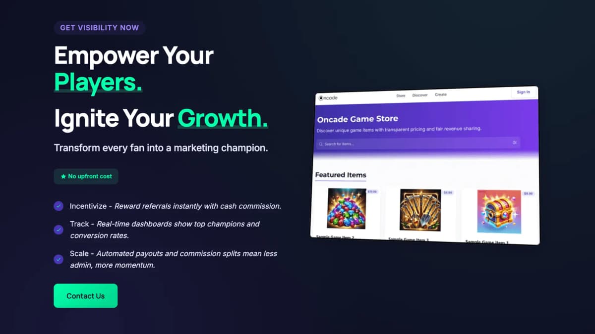 Oncade.gg’s Creator Founder Program Puts Streamers in the Driver’s Seat — If It Delivers
