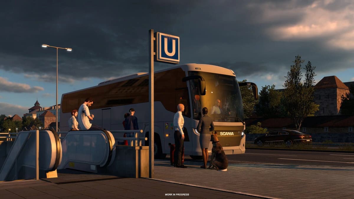 Screenshot from Euro Truck Simulator 2: Coaches