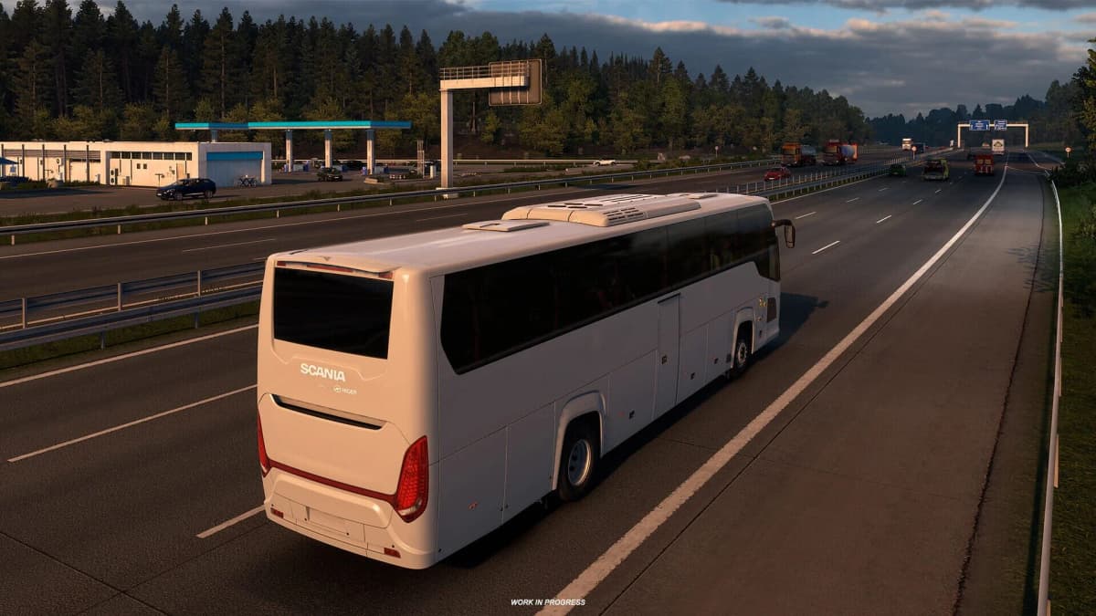 Screenshot from Euro Truck Simulator 2: Coaches