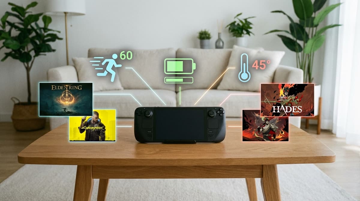 Balancing visuals, frame rate, and battery life across different games.