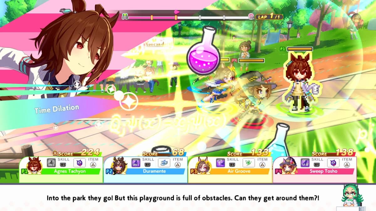 Screenshot from Umamusume: Pretty Derby - Party Dash: DLC Vol. 2 - Team Geranium