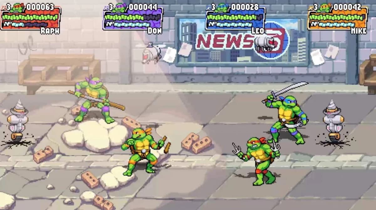 Screenshot from Teenage Mutant Ninja Turtles: Shredder's Revenge