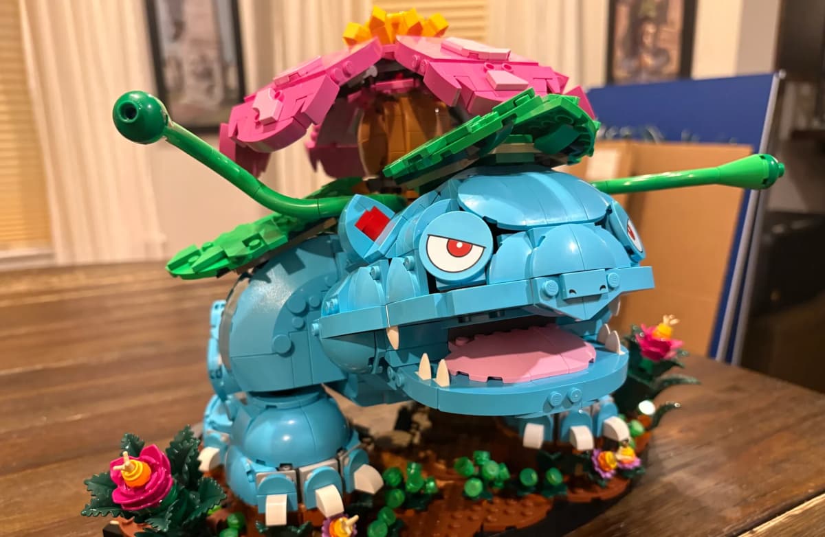 This giant $650 LEGO Pokémon Kanto starter set shouldn’t work – but it absolutely does
