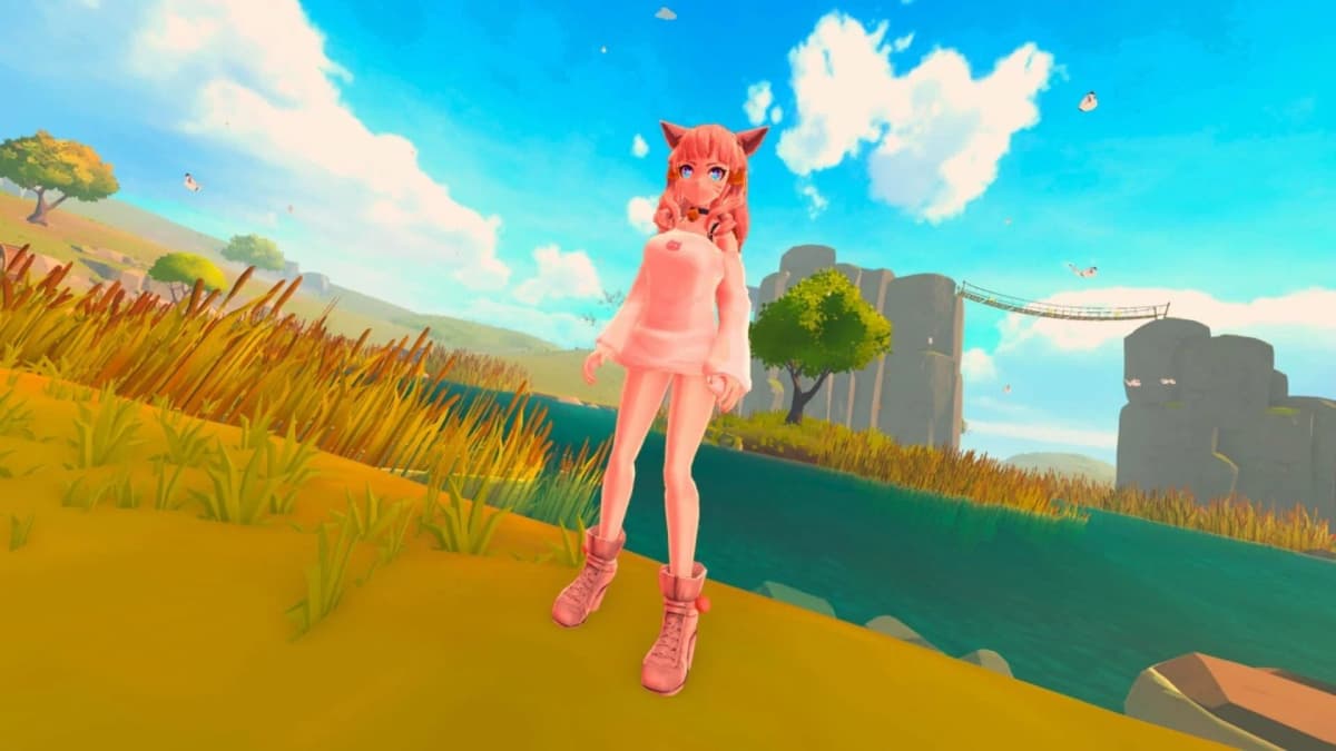 Screenshot from Rainbow Ascend: Anime Girls Go Up