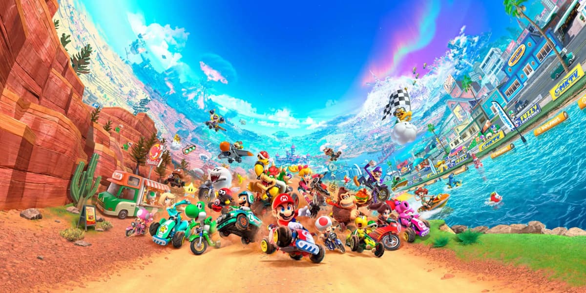 Mario Kart World – trailer / artwork
