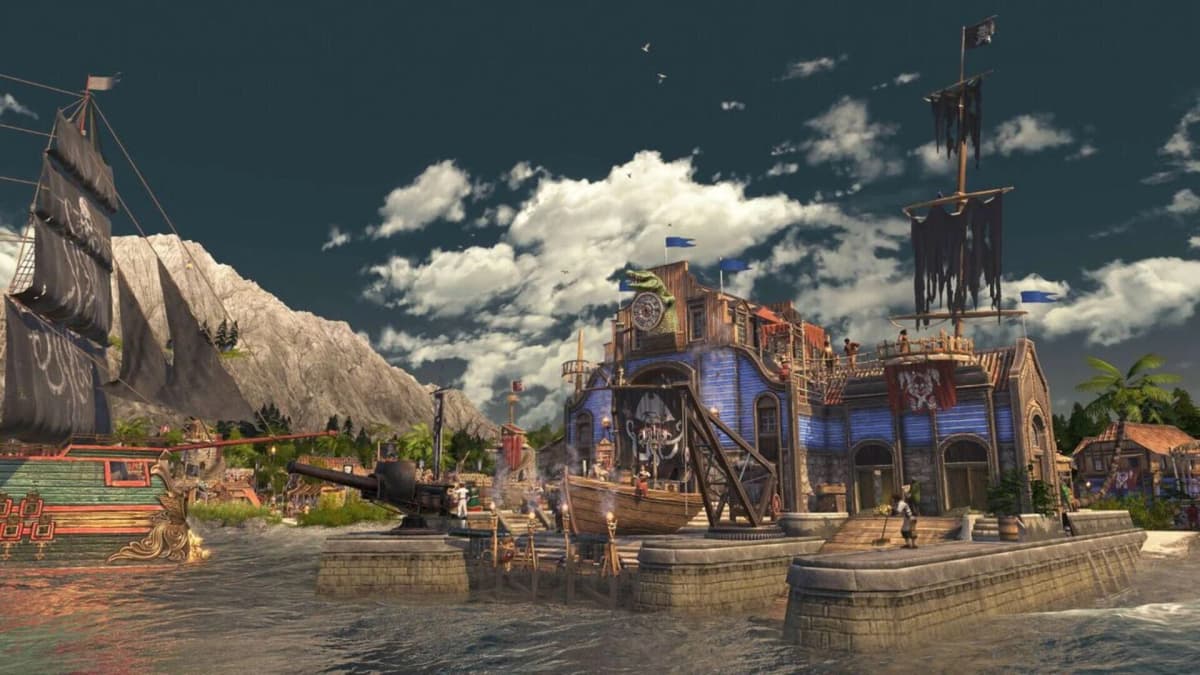 Screenshot from Anno 1800: Pirate Cove Pack