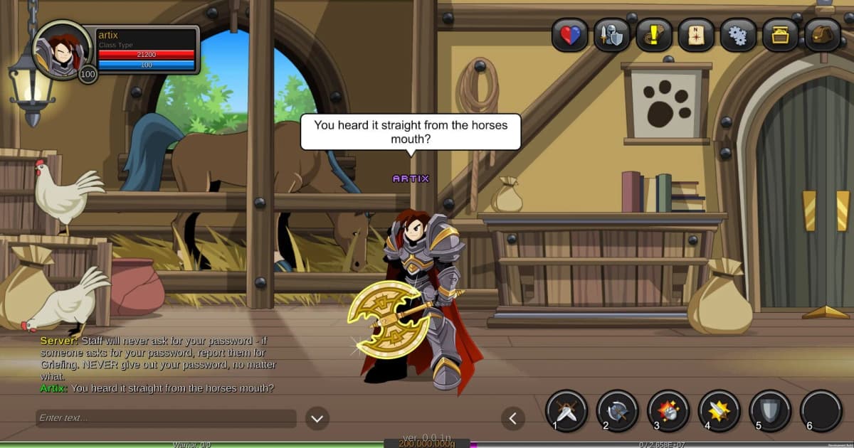 Screenshot from AdventureQuest Worlds: Infinity