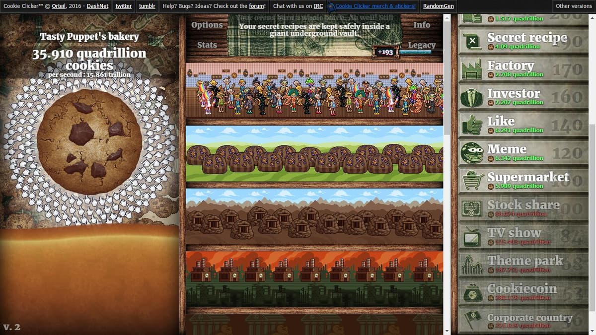 Cookie Clicker – trailer / artwork