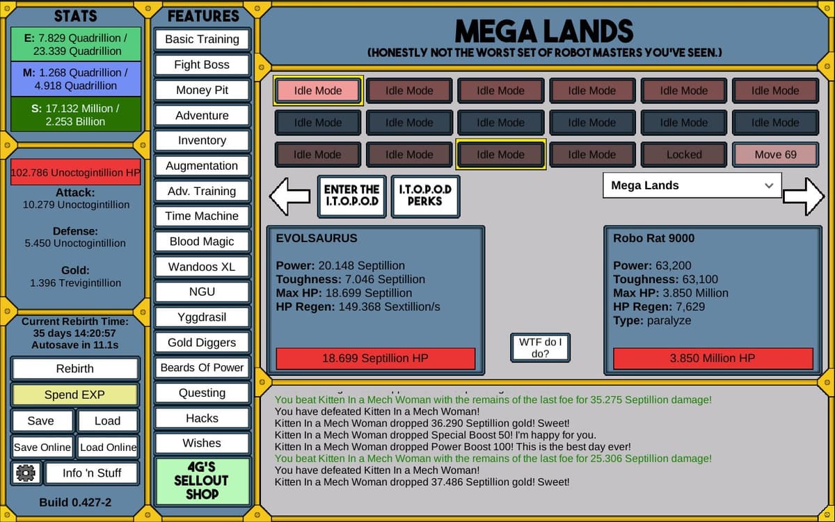 NGU Idle (Numbers Go Up) – trailer / artwork