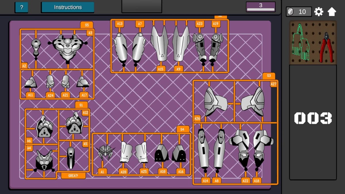 Screenshot from Mech Assembler: Model Kit Builder Simulator
