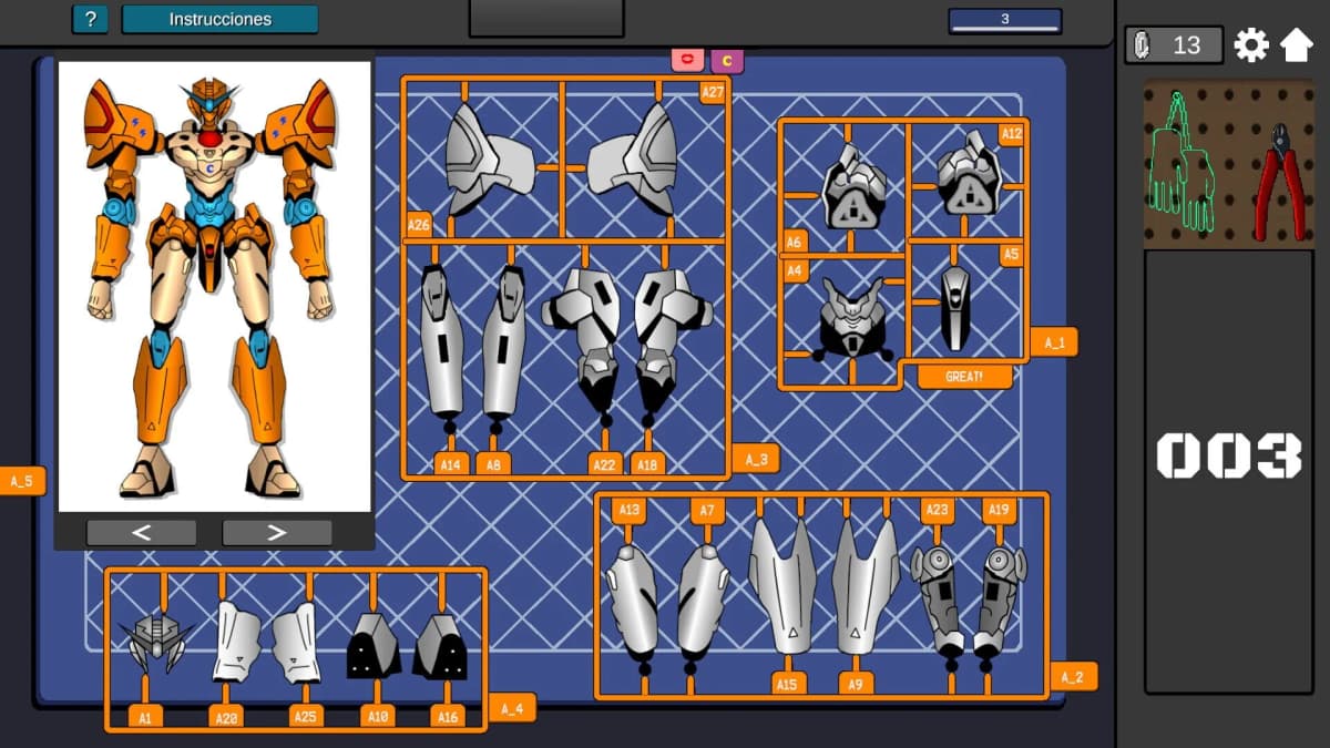 Screenshot from Mech Assembler: Model Kit Builder Simulator