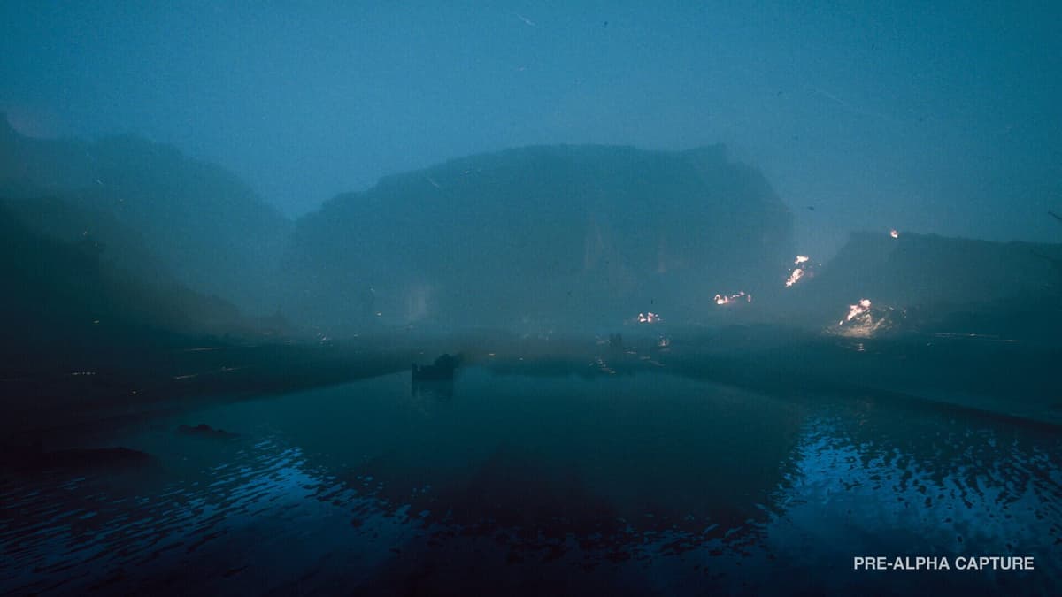 A foggy, hostile landscape in Alien: Isolation 2 (pre-alpha capture).