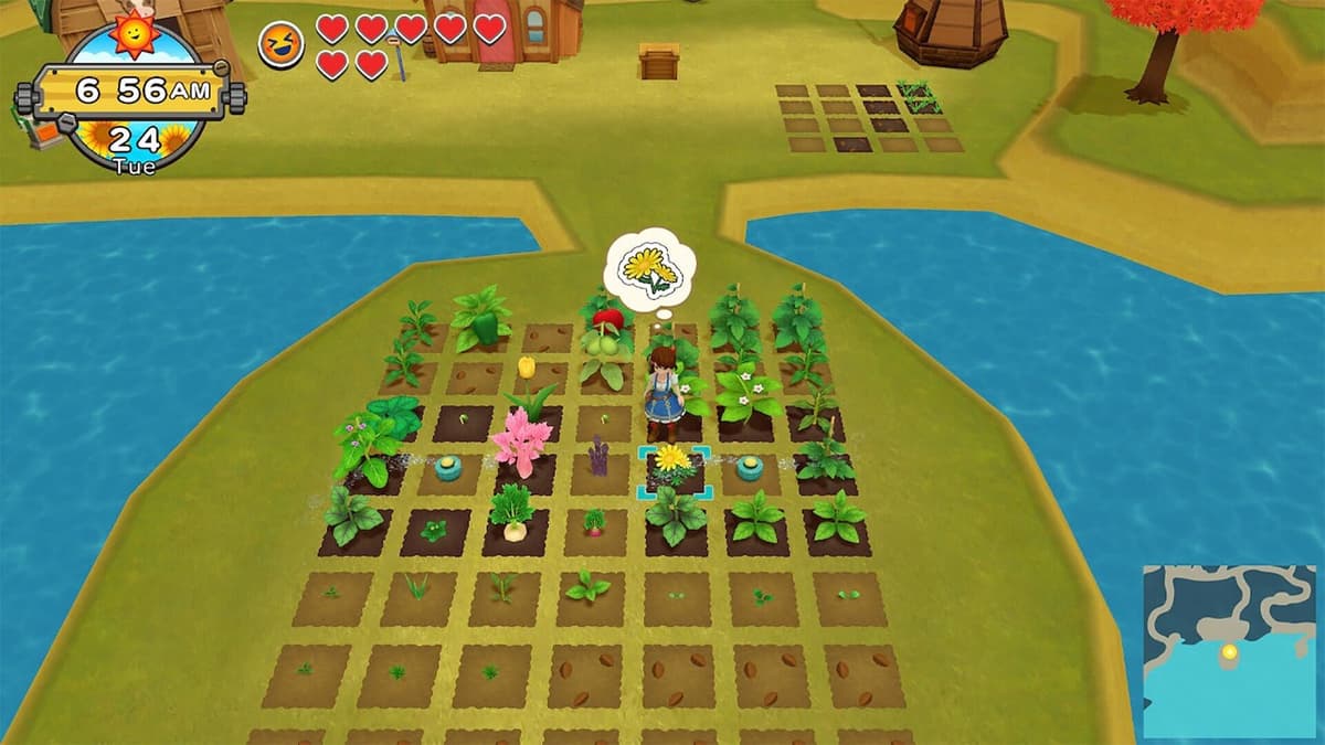 Water borders most regions in Harvest Moon: One World, so keep your rod handy.