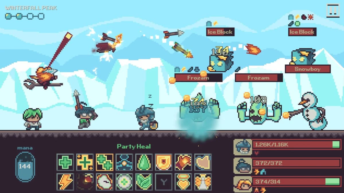 Screenshot from Master Healer Kale With Useless Party