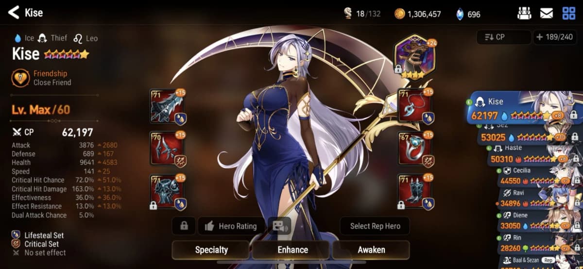 Screenshot from Epic Seven
