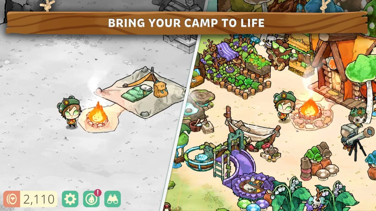 Screenshot from Cozy Grove: Camp Spirit