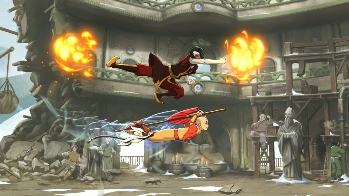 Screenshot from Avatar Legends: The Fighting Game