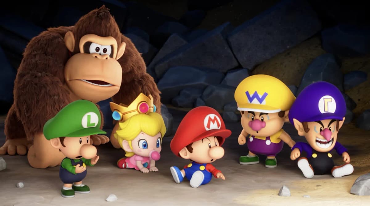 Screenshot from Mario Tennis Fever