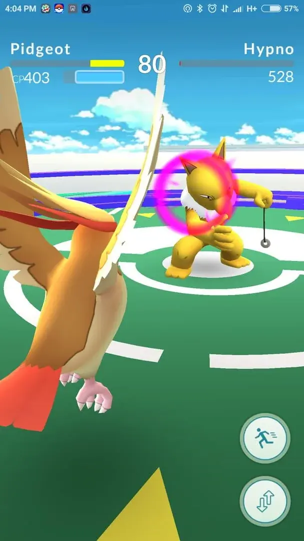 Screenshot from Pokémon Go