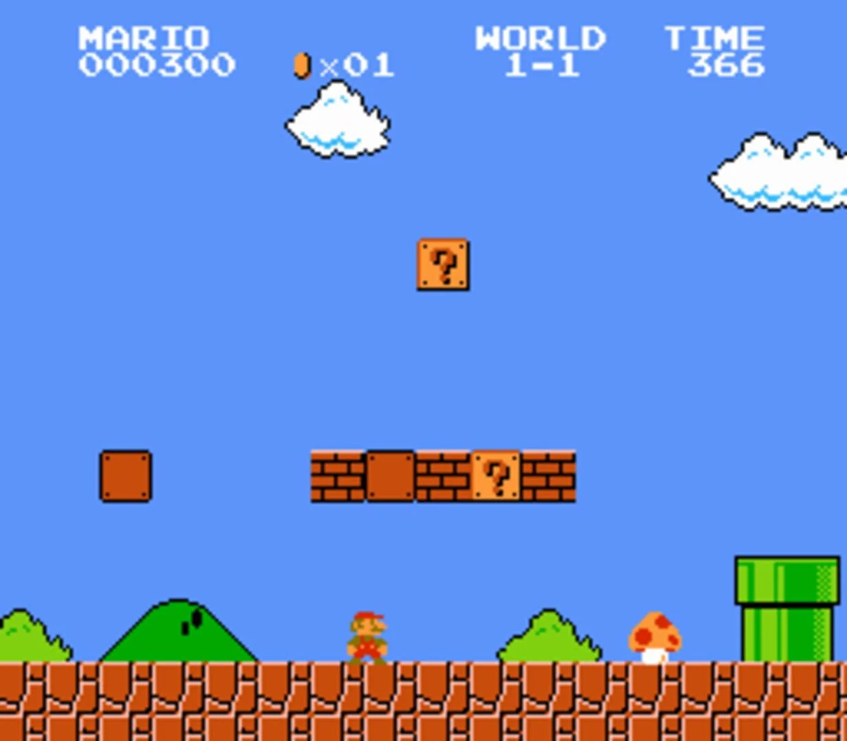 Screenshot from Super Mario Bros.