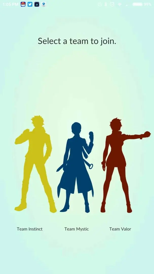 Screenshot from Pokémon Go