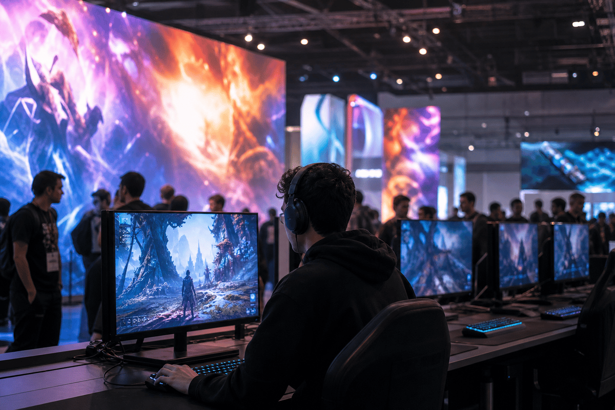 TGS-style playable plan environment without any branding