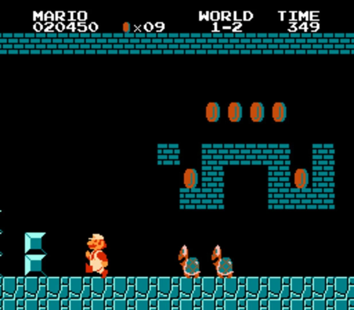 Screenshot from Super Mario Bros.