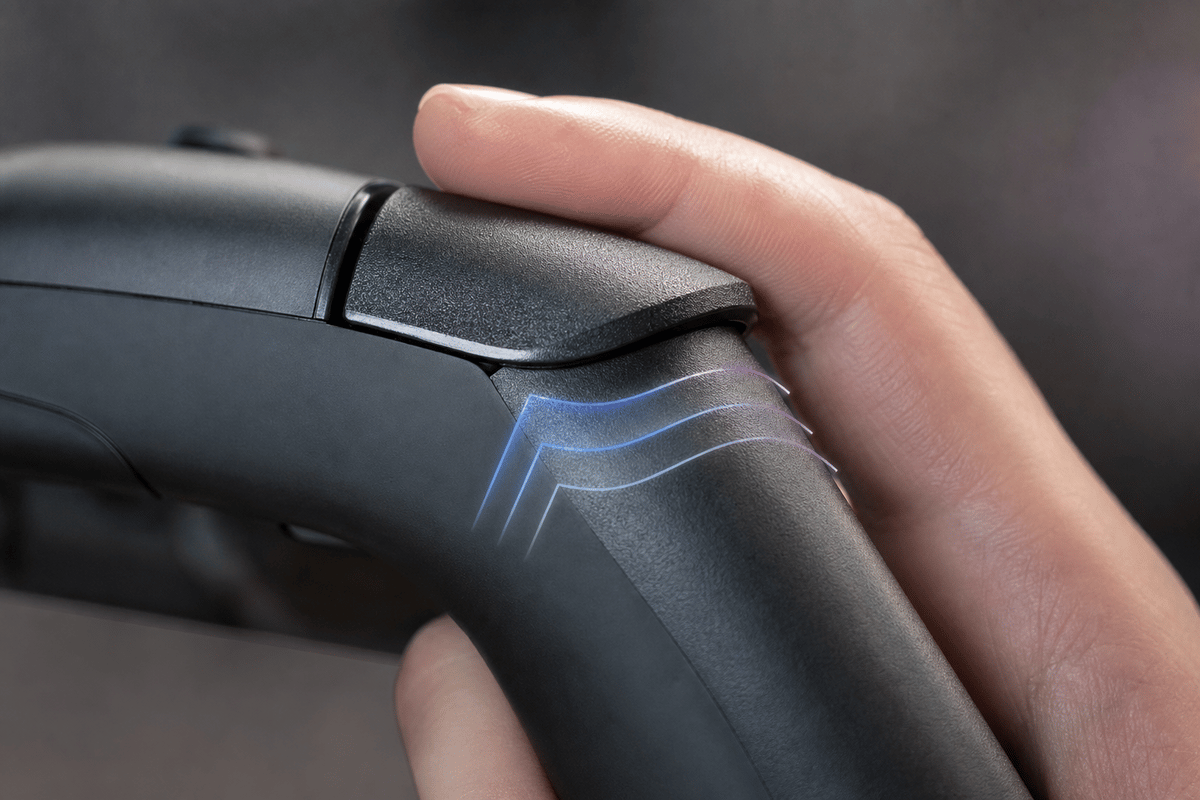 Ratcheting-style threshold changes for Grip Sense (abstract arcs only).