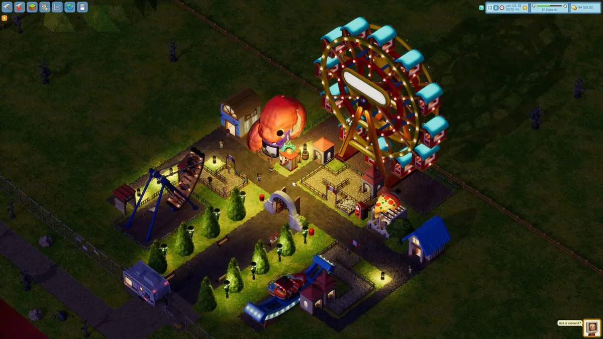 Screenshot from RollerCoaster Tycoon Wonderworks