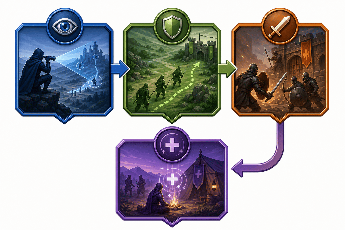 Strategy progression overview