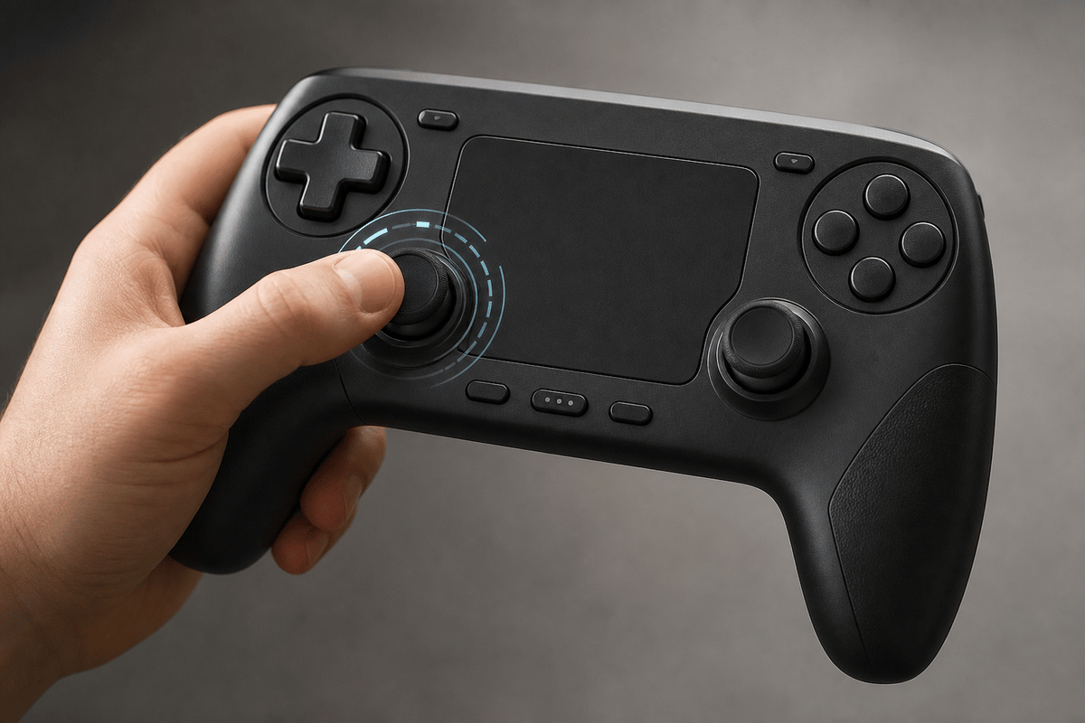 Steam Controller: Set Up Grip Sense Gyro and Overlay Shortcuts