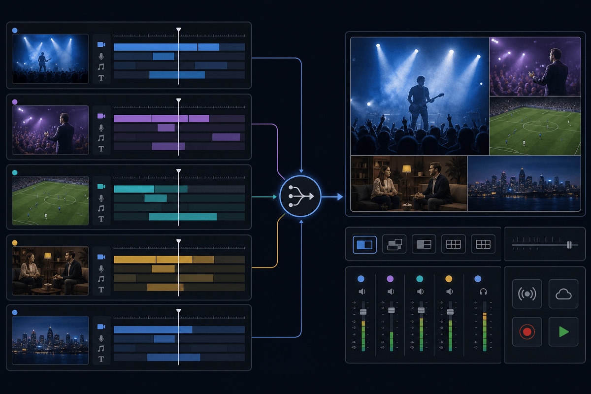 Abstract livestream schedule overview