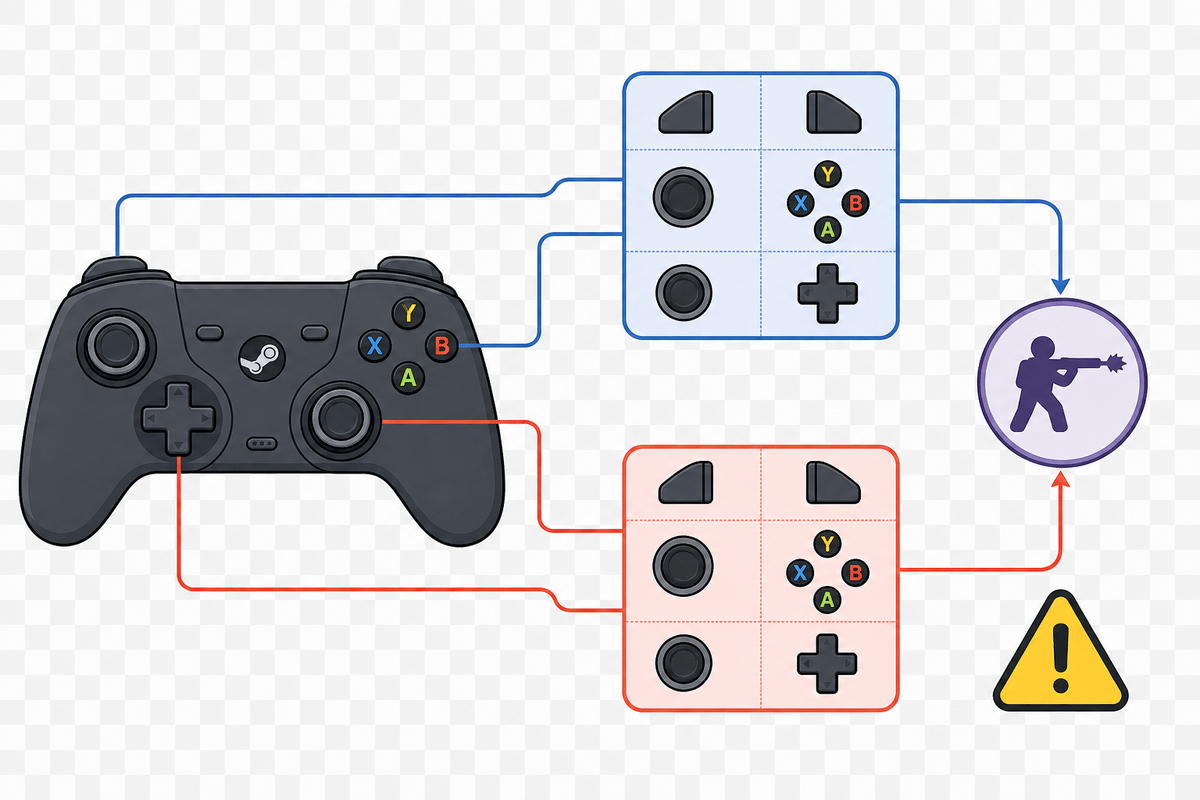 Double-input mapping overlap diagram.