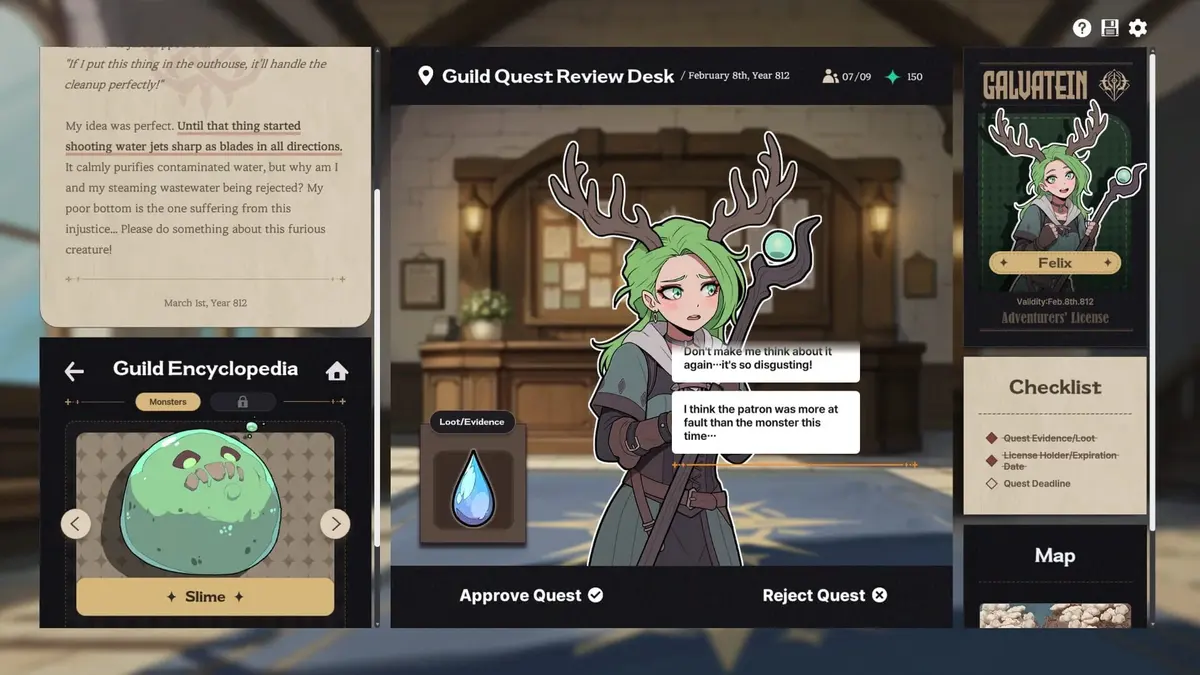 Screenshot from Galvatein: Adventurer’s Guild