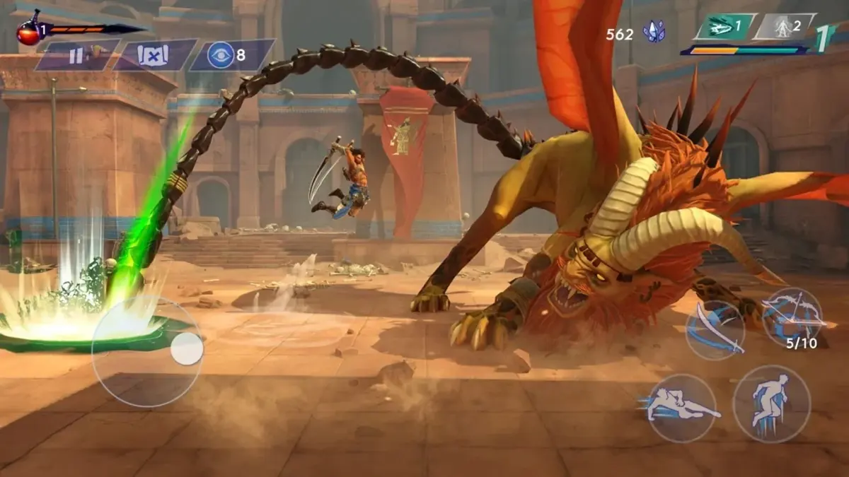 Screenshot from Prince of Persia: The Lost Crown