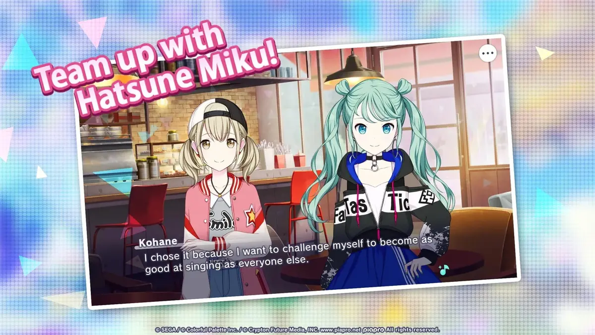 Screenshot from Hatsune Miku: Colorful Stage!