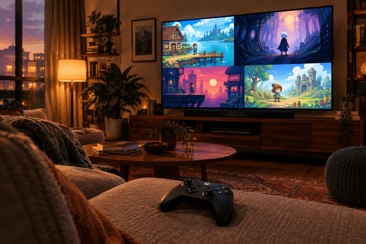 Indie games take center stage at a showcase viewing.
