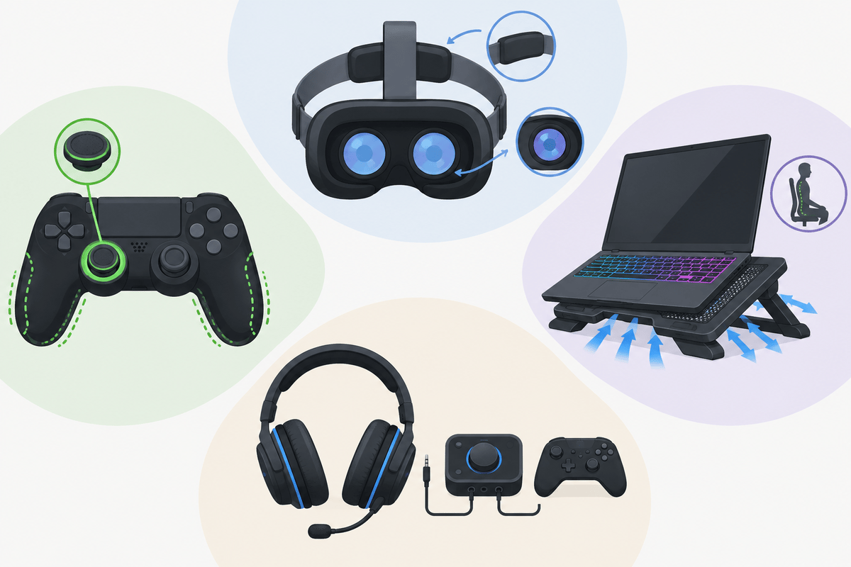 Overview layout of Prime Day comfort gear categories.