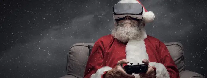 Santa Claus Playing Games