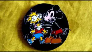 Mickey strangling Bart Disney Alice Payne