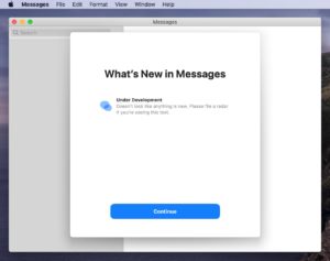 Messages Macos 10.16