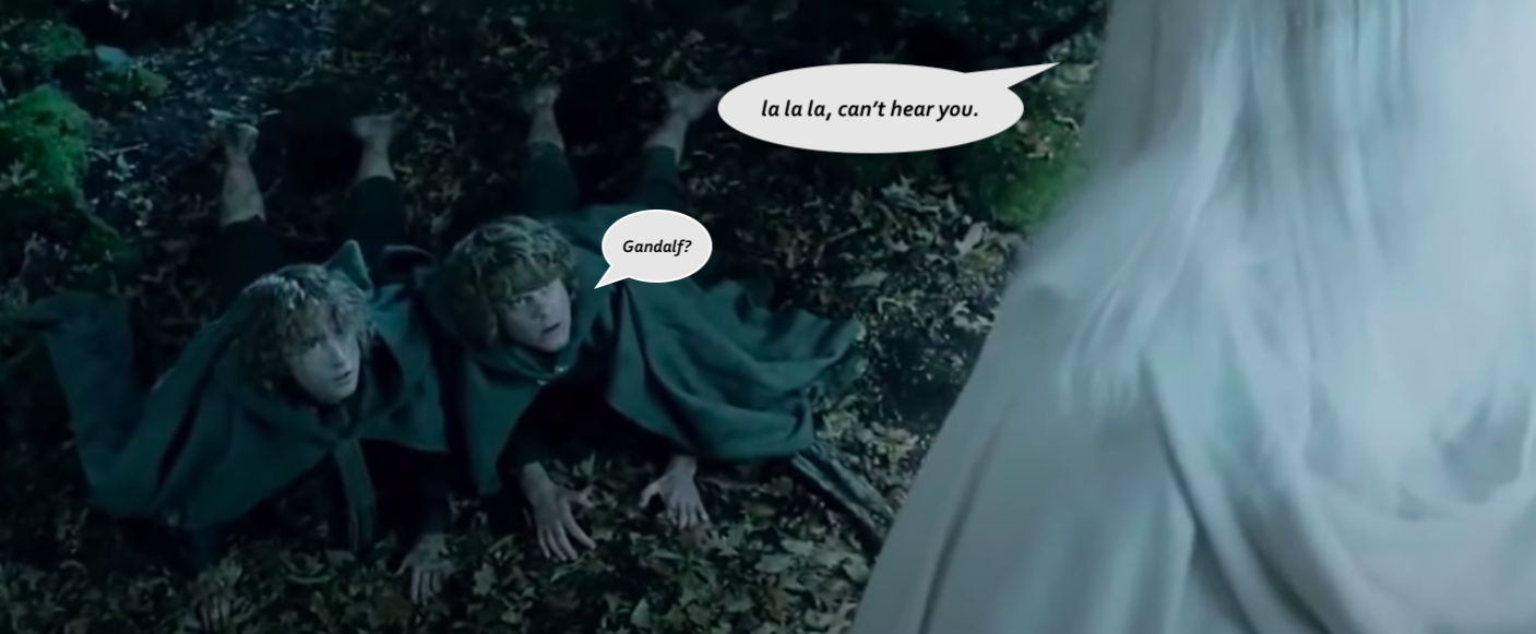 Merry & Pippin find Gandalf