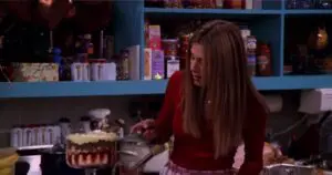 Rachel makes trifle for Thanksgiving