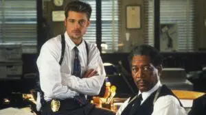 Brad Pitt and Morgan Freeman in Seven, Fincher's best movie?