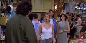 A hot party in the season 2 Friends Christmas episode