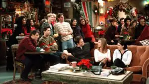 The gang gather for Christmas in season 4