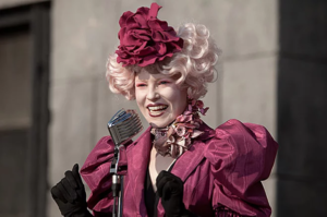Effie looking glamourous pre-Hunger Games
