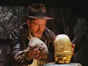 Harrison Ford as Indiana Jones in Raiders Of The Lost Ark