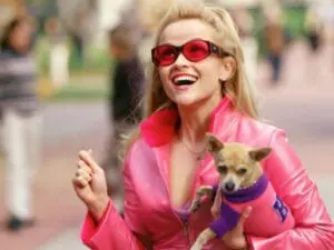 Elle Woods, played by Reese Witherspoon, the main character of Legally Blonde