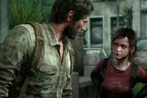 Joel and Ellie in The Last Of Us game